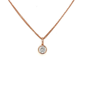 Rose Gold Diamond Necklace