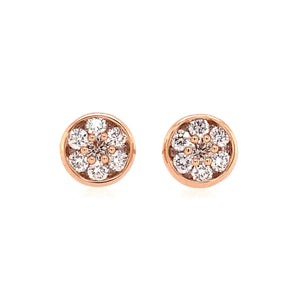 Rose Gold Diamond Studs