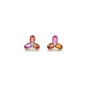 Sapphire and Diamond Earrings