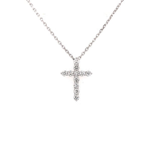 Diamond & Gold Cross Pendant