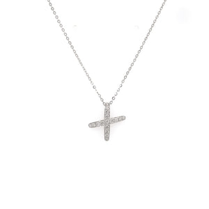 Cross Diamonds & Gold Necklace