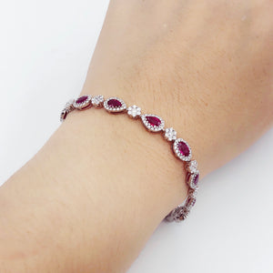 Natural Ruby Diamonds Bracelet